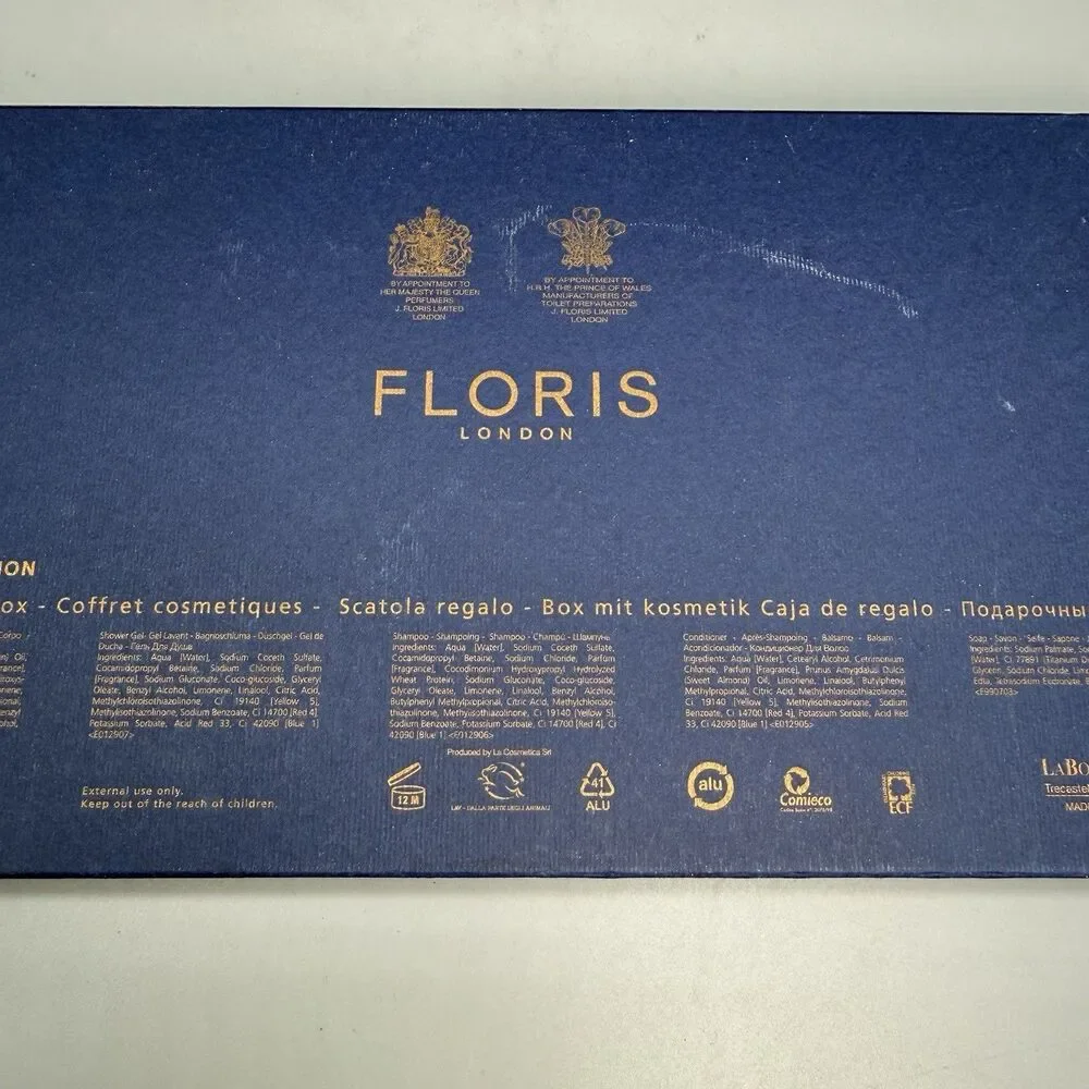 Floris Gift Set Cefiro London Shampoo Conditioner Body Wash & Lotion Soap
